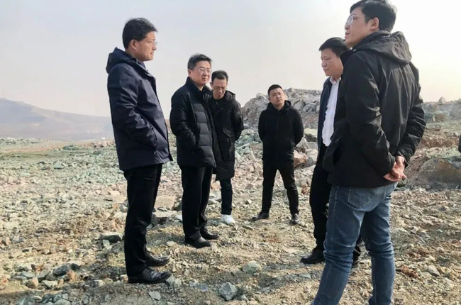 參觀鶴壁市淇縣恒源礦業建材項目