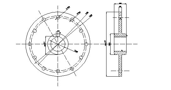 錘式破碎機(jī)錘盤cad圖