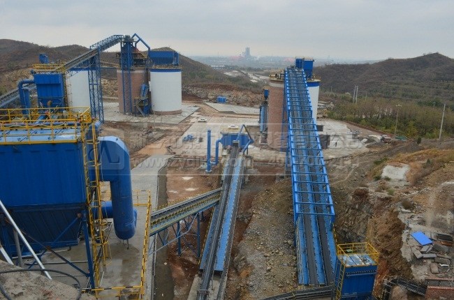 生產線中的脈沖袋式除塵器