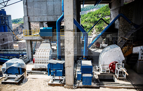 二道破碎機型號為整形錘式反擊破碎機XPC1220