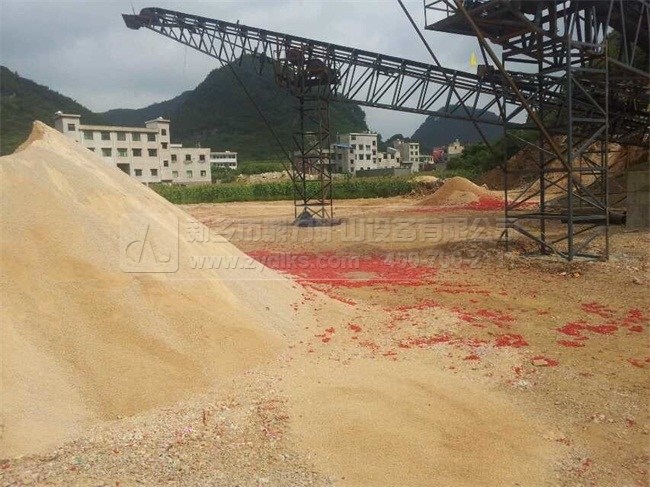 河卵石制砂生產線