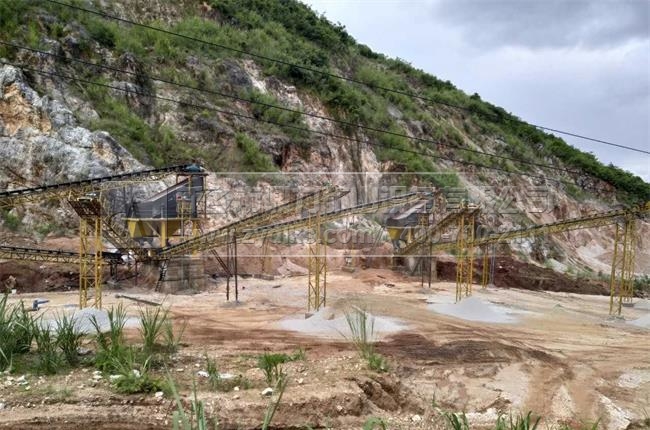 小型石料生產線現場配置