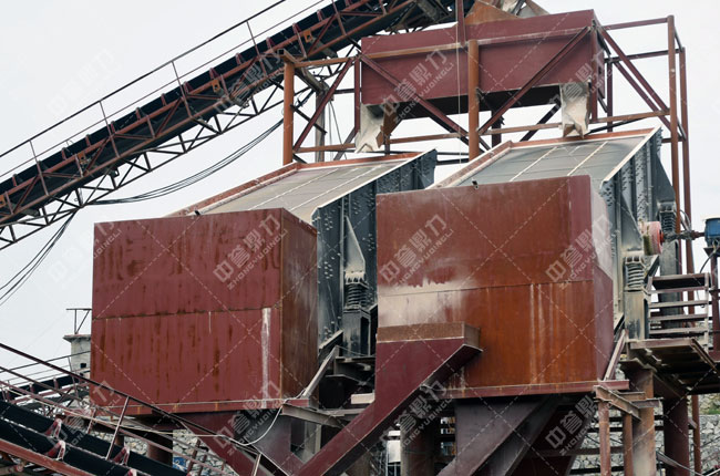 廣西柳州柳江縣柳興竹篙山采石場時產800噸砂石生產線-篩分 廣西柳州柳江縣柳興竹篙山采石場時產800噸砂石生產線-篩分