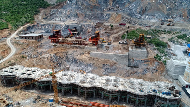 河北涉縣中普建材時產(chǎn)800噸石料生產(chǎn)線