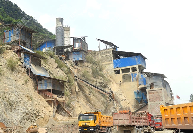 自上而下的采石場生產(chǎn)線