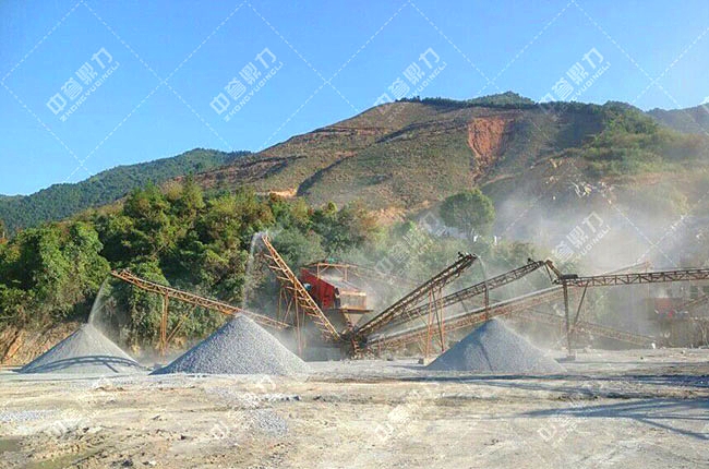 碎石廠加工現(xiàn)場